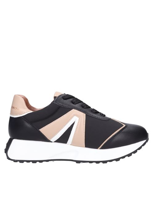 Leather and textile sneakers ALEXANDER SMITH | P1D 62BSN PICCADILLYNERO-SABBIA